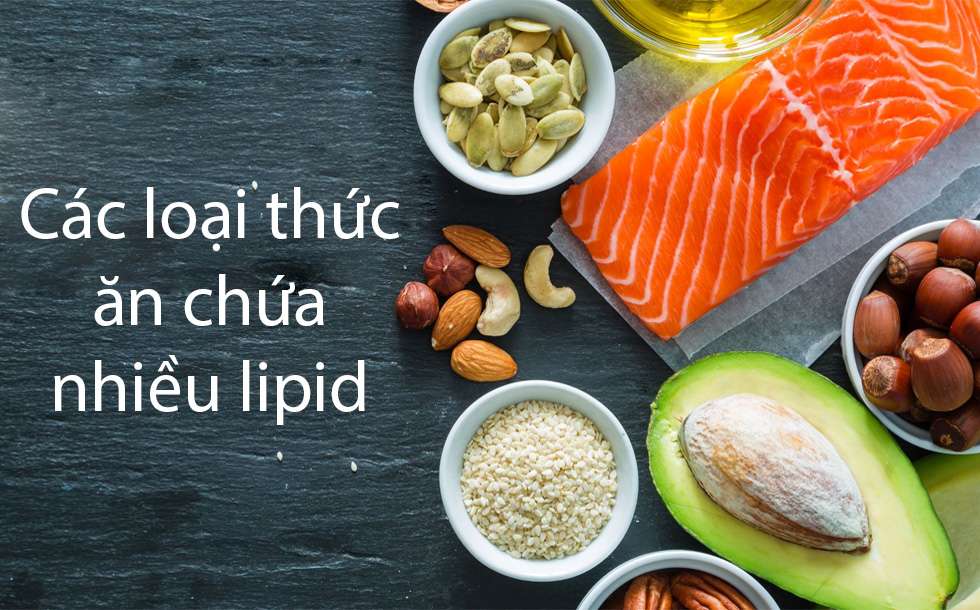 Các loại thức ăn chứa nhiều lipid
