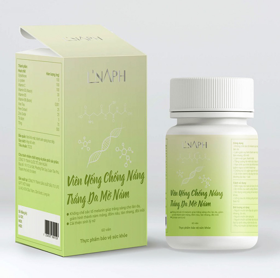 Viên uống chống nắng, trắng da mờ nám