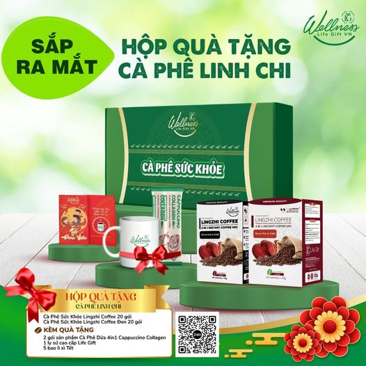 Life Gift ra mắt hộp quà Cà phê sức khỏe Lingzhi Coffee mùa Tết