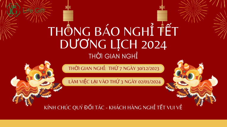 THÔNG BÁO NGHỈ TẾT DƯƠNG LỊCH 2024